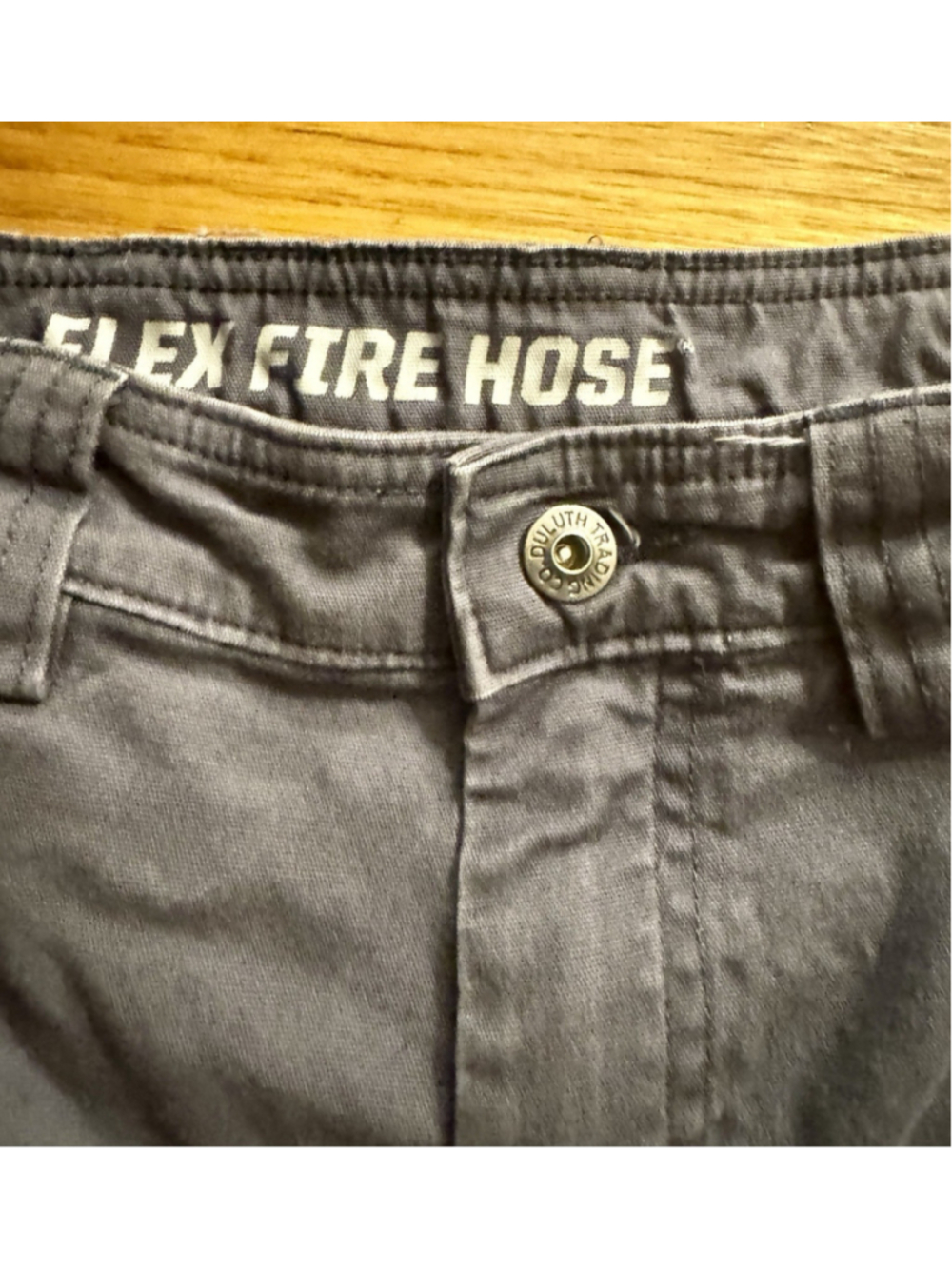 Duluth Trading Co Flex Fire Hose HD Men’s Relaxed Fit Gray Cargo Pants 32x32 - Picture 4 of 10